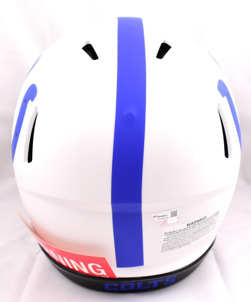 Anthony Richardson Autographed Colts F/S Lunar Speed Authentic Helmet- Fanatics