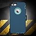 iPhone 6 Plus Case, iPhone 6S Plus Case, ToughBox [Armor Series] [Shock Proof] [Deep Blue | Aqua] for Apple iPhone 6 Plus Case [With Holster & Belt Clip] [Fits OtterBox Defender Series Belt Clip]