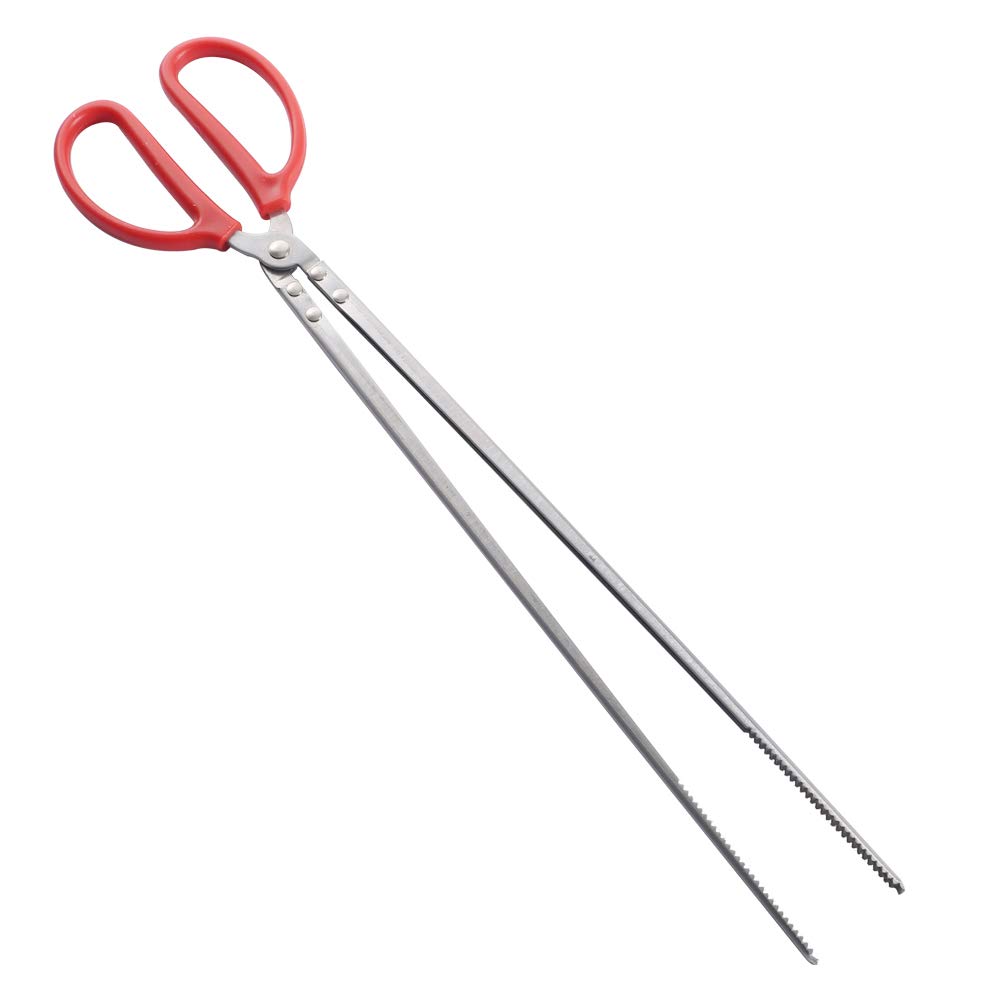 Fireplace Tongs Heavy-Duty Log Tweezers Indoor Firewood Tongs Claw Grabber for Wood Stove Outdoor Long Logs Tweezers for Fire Pit Campfire Fire Place Tools Accessories