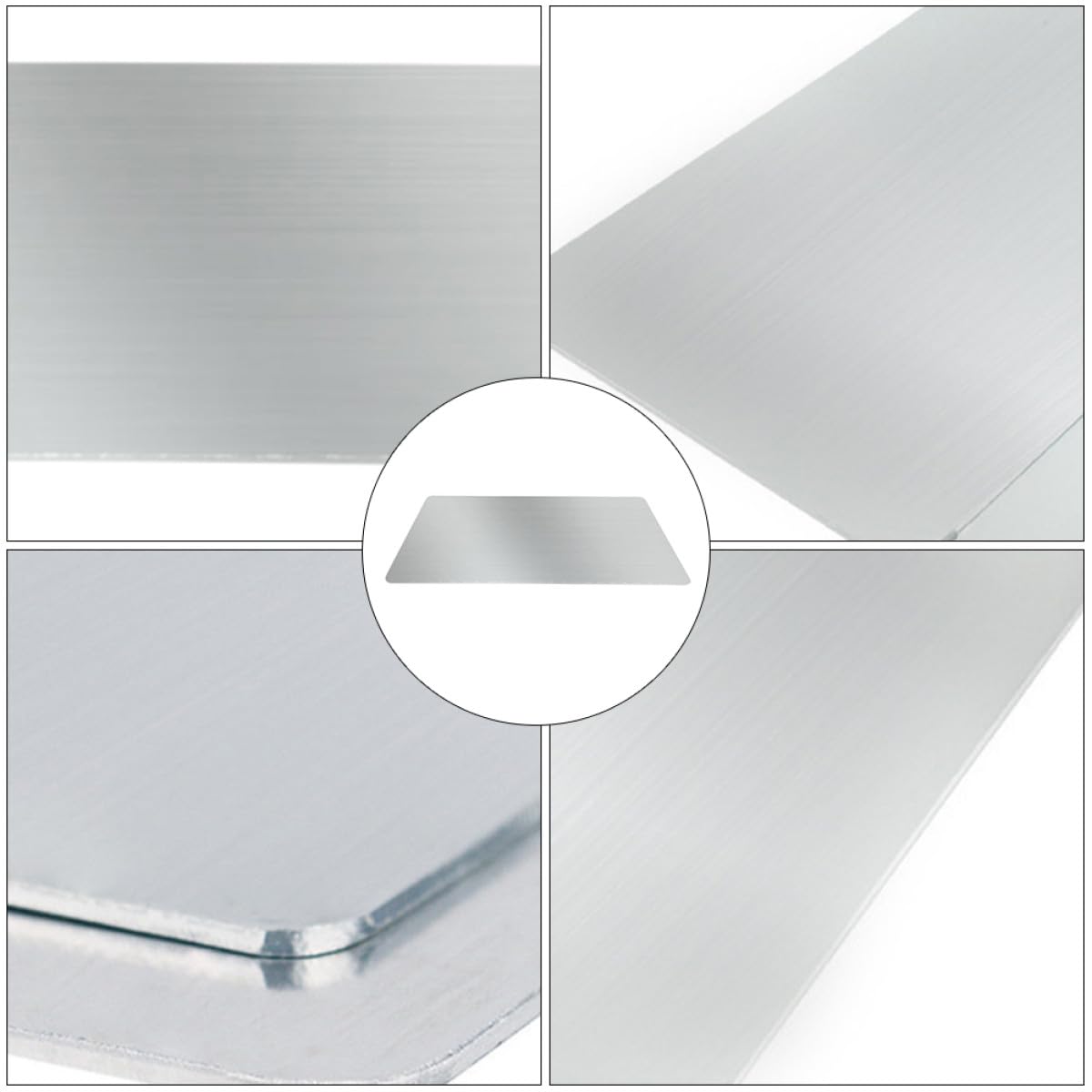 Pet Cool Pad Letto Rinfrescante per Cani Piccoli e Conigli, Tavola di Raffreddamento Estiva in Alluminio 50x30 Cm, Pannello di Dissipazione del Calore, Argento