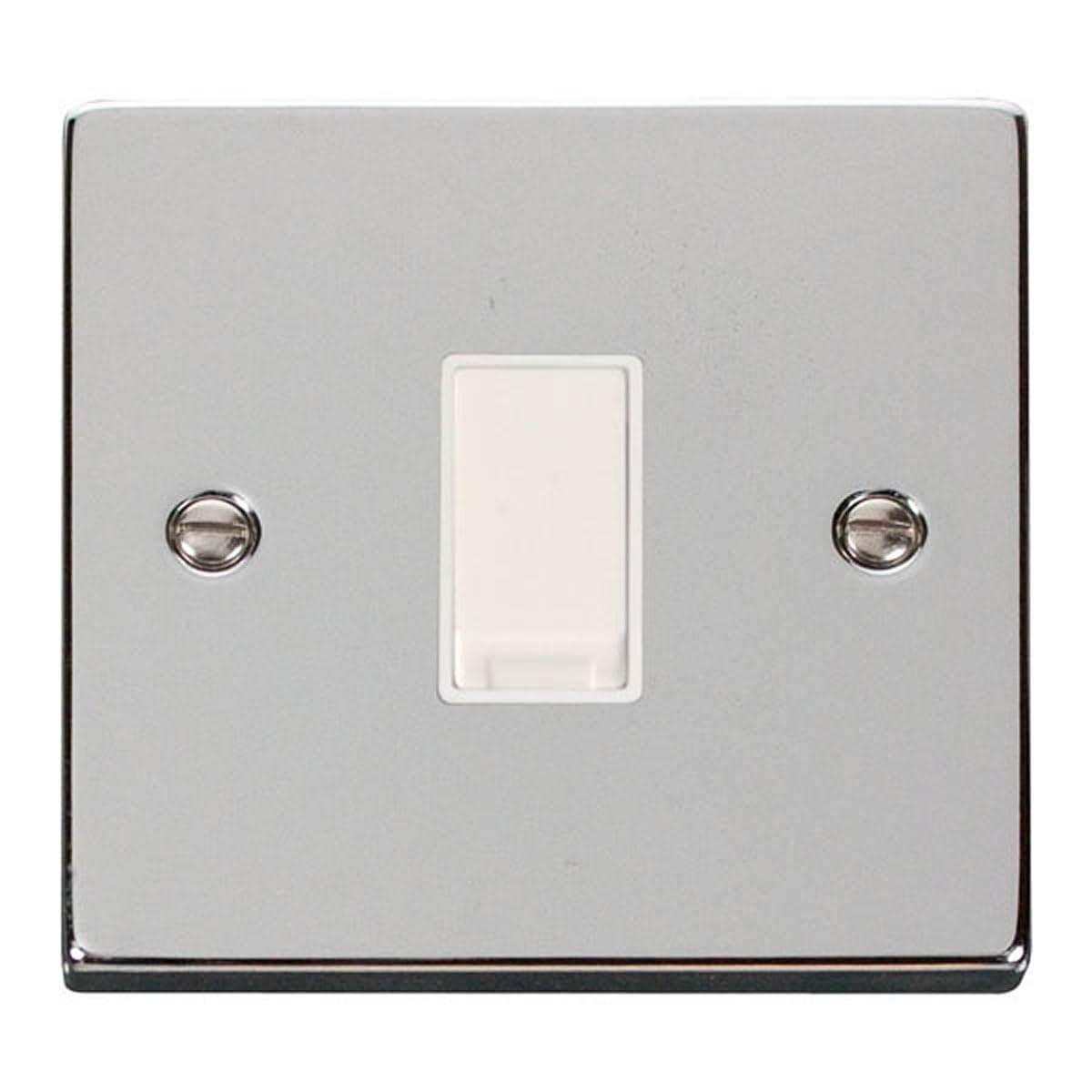 Polished Chrome 10A 1 Gang Intermediate Light Switch