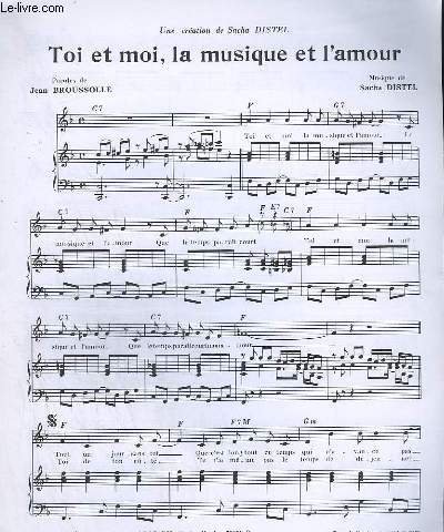 TOI ET MOI, LA MUSIQUE ET L'AMOUR.