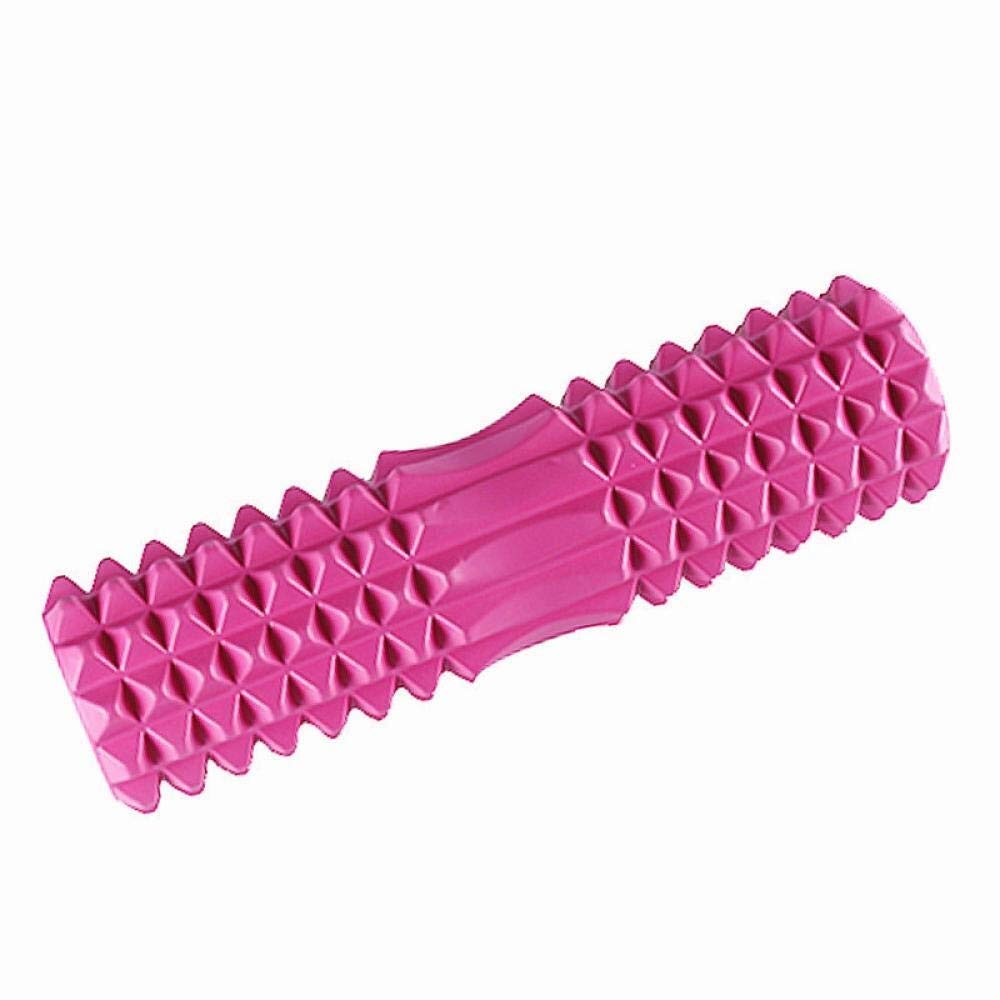 Sports muscle roller for deep tissue massage of trigger points, leg cramps, quadriceps, firmness of calves and hamstrings, myofascial release hard foam