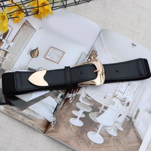 Pin Buckle Waistband Elastic Stretchy Belt For Casual Wear Waist Strap Waist Shaping Band Adjustable Belt For Dress Coat Styl3