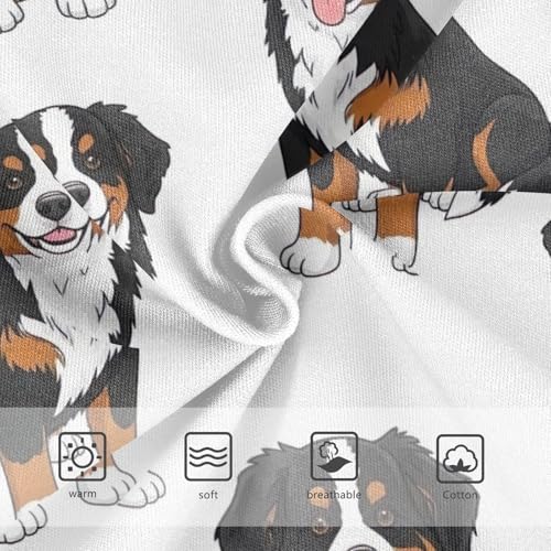 CHIFIGNO Cute Dog White Briefs for Boys Soft Cotton Underwear Little Boy Printed Briefs Underwear3