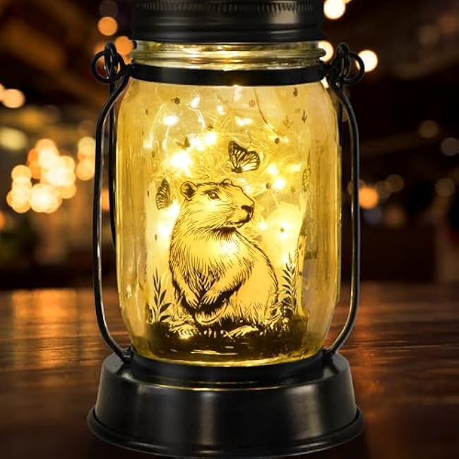 Dog Solar Lanterns Dog Lover Gifts for Women Men Dog Lovers Gifts Hanging Dog Lanterns with Stake for Yard Lawn Garden Decor Waterproof Dog Lights Torches
