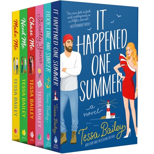 Image of Tessa Bailey Romance Collection - 6 Book Set (Chase Me, Need Me, Make Me, It Happened One Summer, Hook Line and Sinker, Secretly Yours)