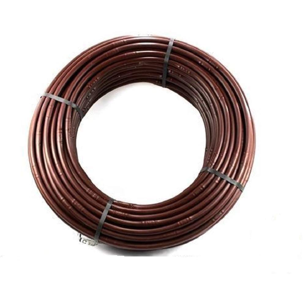 TUBO FORATO DA 16 MM PER IRRIGAZIONE "ALA GOCCIOLANTE" AUTOCOMPENSANTE DA 100 MT COMPLETO DI RACCORDO AL RUBINETTO COLORE MARRONE