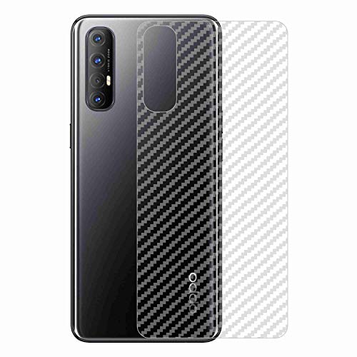 Image of Compatible with Oppo Reno 3 Pro Back Screen Protective Film Carbon Fiber Skin Transparent Screen Guard Sticker