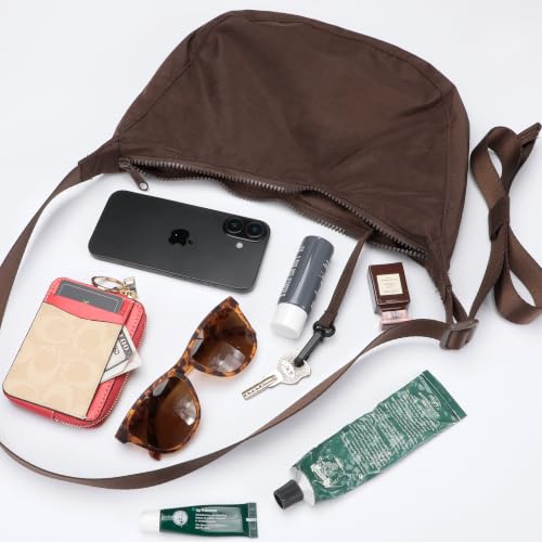 Image of Medium Nylon Crossbody Crescent Bag: Slouchy Style Shoulder Casual with Adjustable Strap