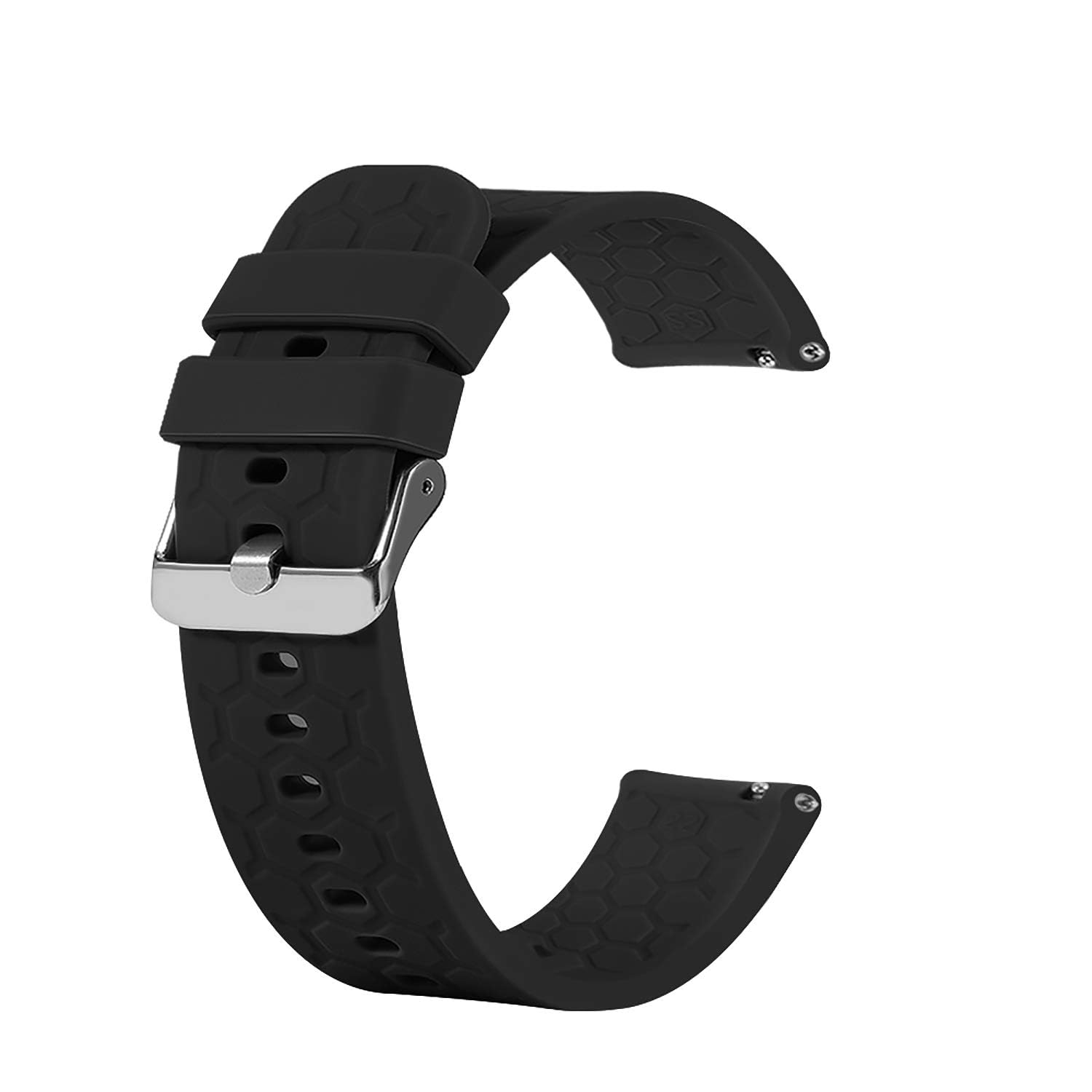 BabyValley Compatible with CARBINOX Vortex Strap, Soft Silicone Replacement Strap Watch Band Wristbands Straps Bracelet Accessory for CARBINOX Vortex (Black)