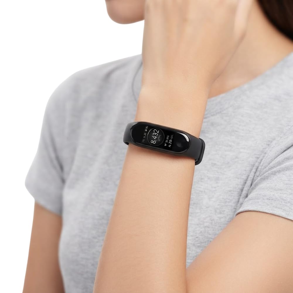 drumstone (𝐒𝐩𝐞𝐜𝐢𝐚𝐥 𝟏𝟓 𝐘𝐞𝐚𝐫𝐬 𝐖𝐚𝐫𝐫𝐚𝐧𝐭𝐲 smart fitness band with oled display, bluetooth activity tracker, heart rate monitor, step counter, waterproof silicone strap, rechargeable