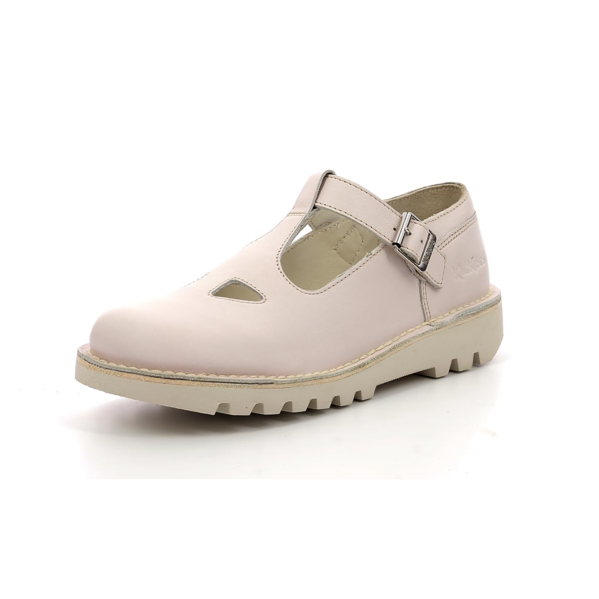 Kickers Women's Kick Mary Jane Oxford Flat, White, 5.5 UK