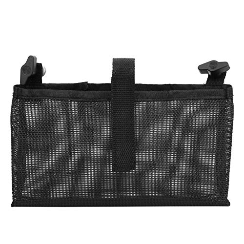 SASKATE Black Marine Boat Storage Bag, Mesh Gear Organizer, Fishing Boat Accessories, Tackle Box Storage