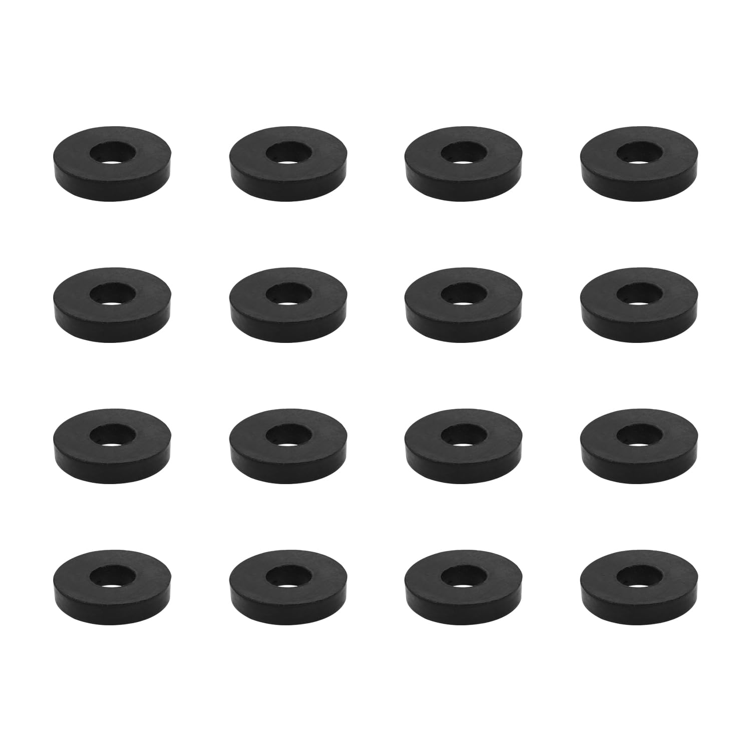 16 Pieces Rubber Spacers, M10 Plastic Spacer Bushings, 25mm Outer Diameter 10mm Inner Diameter 5mm Thickness Plastic Spacers for Home Automotive Accessories, Containers