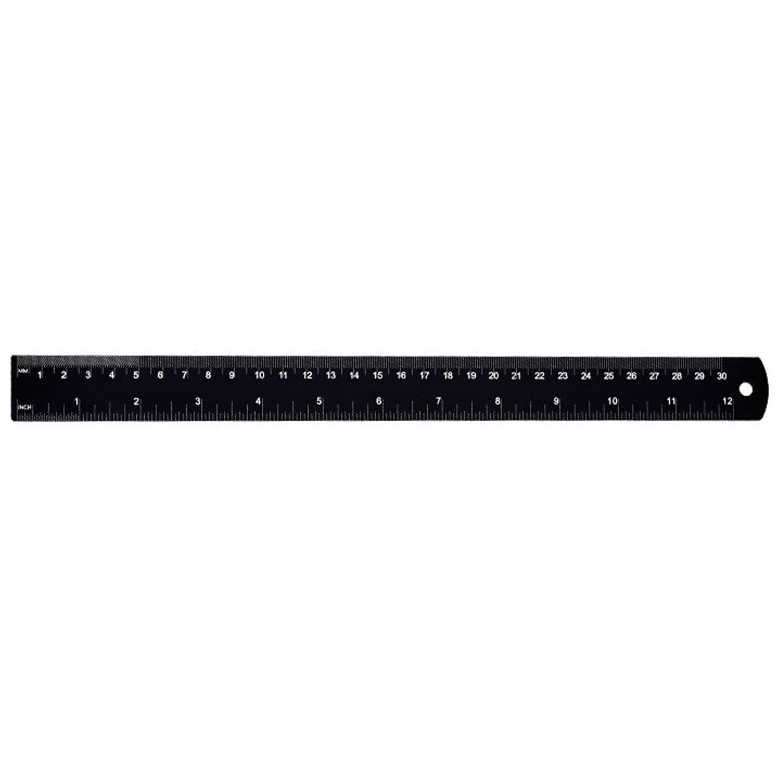 Zhangyezhan 30Cm Upgrades Metal Ruler Set Metal Ruler Precisions Machinists Wordworking Tool For Drafting & Handcraft Enthusiast Machinists Measuring Tool