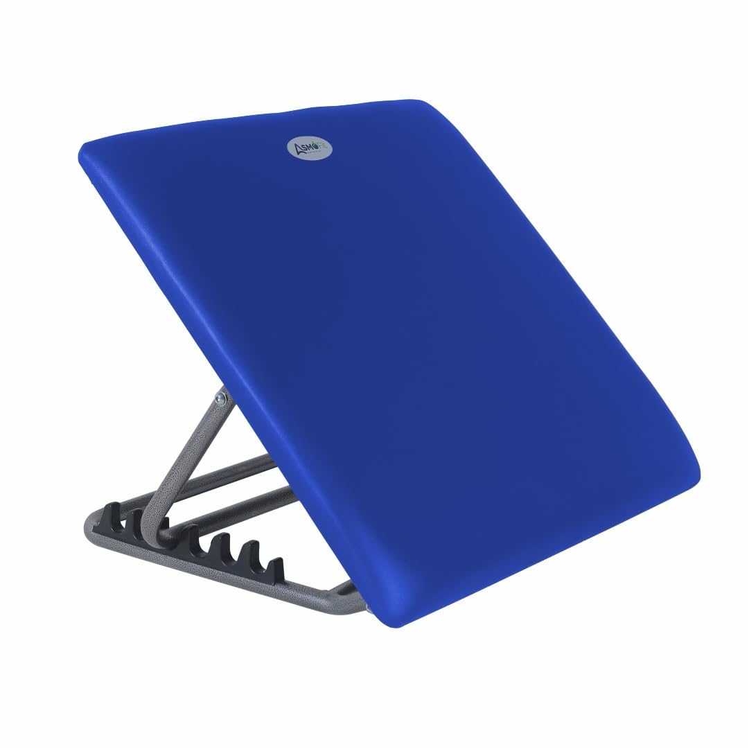 Asmofit Bed Backrest for Back Pain Relief - Ideal for Use On Bed, Work from Home, Patients at Home with Neck and Spinal Injury, Back Support | 6 Levels Adjustable | Blue Color