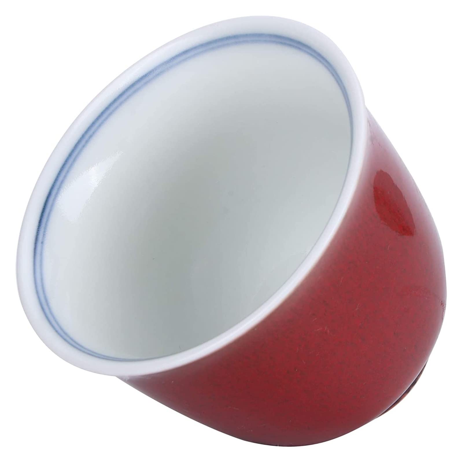 Ensemble de Tasses à saké Ensemble de 4 Tasses à thé en céramique, Ensemble de Tasses à thé Kung Fu Chinois Petites Tasses à thé Tasses à saké en céramique, 80 ML