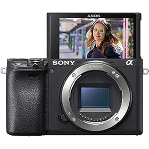 Sony Alpha 6400 | Appareil Photo Numérique Hybride APS-C ( 24,2 MP, AF en 0.02s, Suivi des Yeux, 4K HLG, Ecran Selfie Vlogging ) (ILCE6400, A6400)