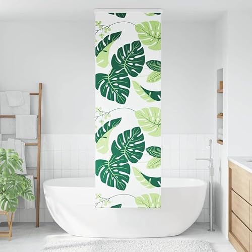 Tenda a rullo per doccia con cassetta, 80 x 240 cm, per finestre, materiale PEVA, impermeabile e durevole, larghezza tessuto 76 cm, perfetta protezione per il bagno