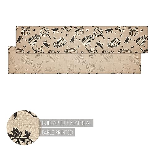 VHC-Brands-Raven-Harvest-Burlap-Jute-Rustic-Decor-Runner-12×60 VHC Brands Raven Harvest Burlap Jute Rustic Decor Runner 12×60