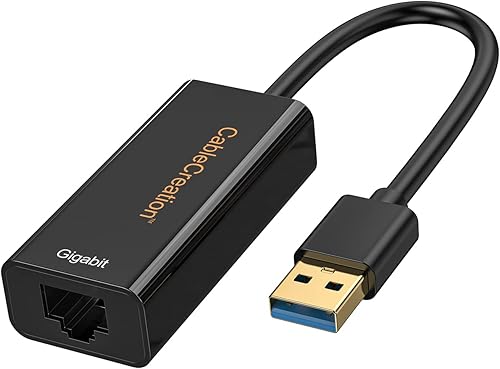 Adaptador USB a Ethernet CableCreation USB 30 a 101001000 Gigabit Adaptador de red LAN con cable compatible con Nintendo Switch Windows MacBook