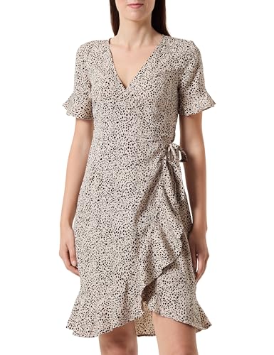 ONLY Onlolivia S/S WVN Noos Robe enveloppante Portefeuille, Marron, 36 Femme ONLY Onlolivia S/S WVN Noos Robe enveloppante Portefeuille, Marron, 36 Femme