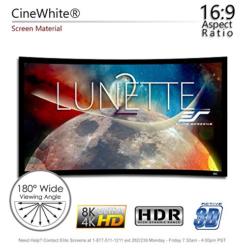 Image of Elite Screens Aeon CineGrey5D, 123 inch Diag 16:9, Edge Free Ceiling Light Rejecting Fixed Frame Projector Screen for Movie Home Theater, AR123DHD5