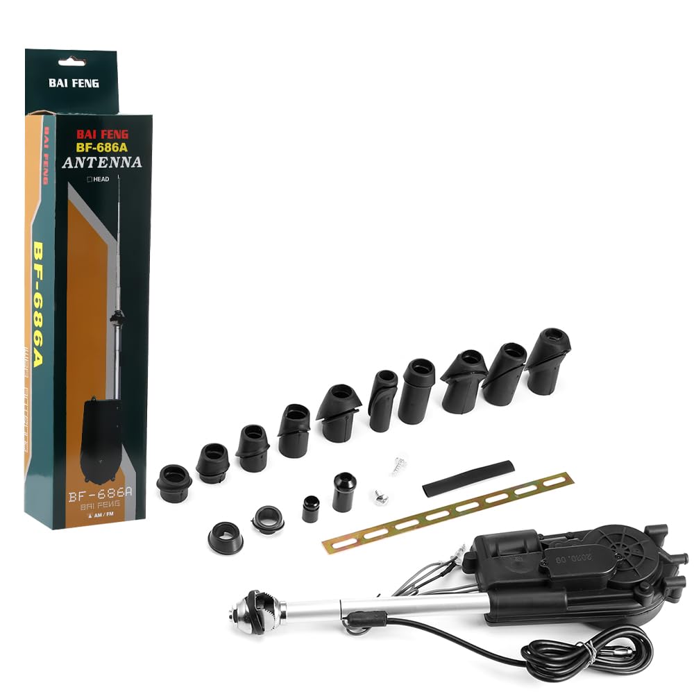 Elektrische Autoantenne Universal Motorantenne 12V Kompatibel mit Mercedes-Benz Für Audi Für Opel Für BMW Für Ford Für VW Auto Teleskop Antenne