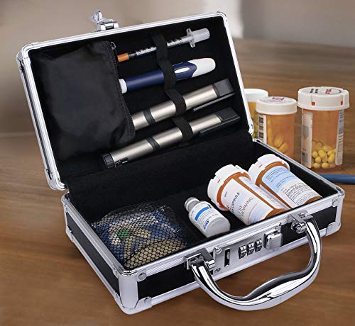Vaultz Medicine Case with Combination Lock, Black (VZ00361)