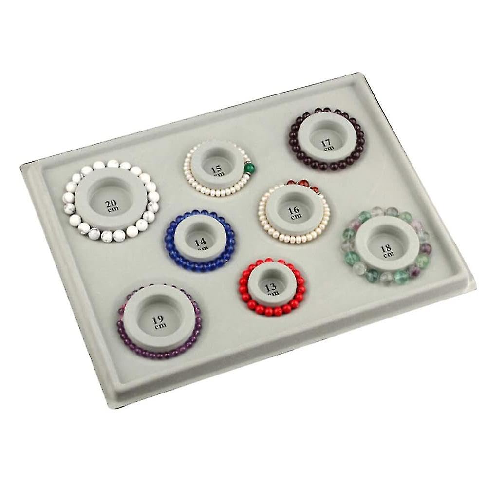 Beadsnfashion Bracelet Bead Design Board, 26x34 cm Gray Flocked Bead Board for DIY Bracelet Necklace Beading Jewellery Makingn Board