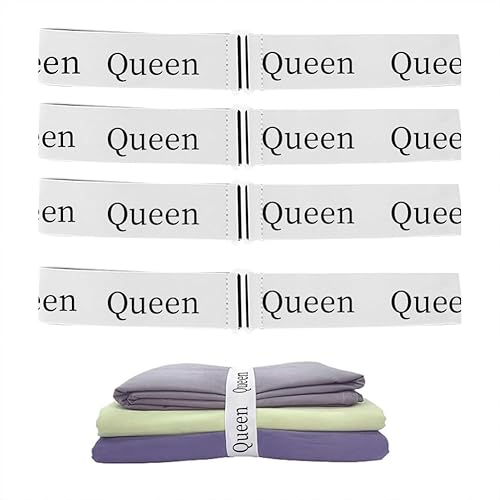 Bandas de sábanas ajustables para cama Mantén tus sábanas sin esfuerzo plegadas, organizadas y fácilmente identificables, ahorrándote tiempo y
