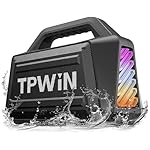 Portable Bluetooth Speaker Wireless - Loud Speakers 80W Peak, 20H Playtime, Light Show, TWS, Deep Bass, BT 5.3, IPX6 Waterproof for Outdoor Travel Camping Beach Pool - Black