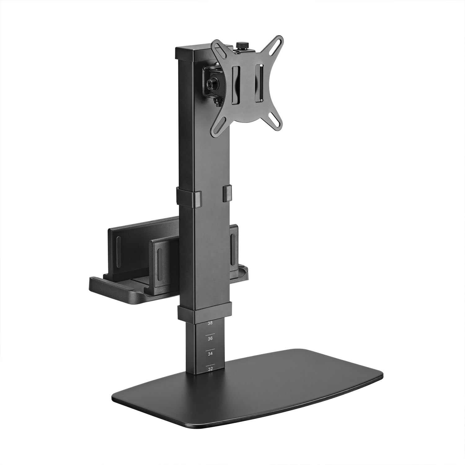 AISENS Supporto Da Tavolo Eco Girevole E Inclinabile Per Monitor/TV E Mini Pc 8kg Da 17-32. Nero