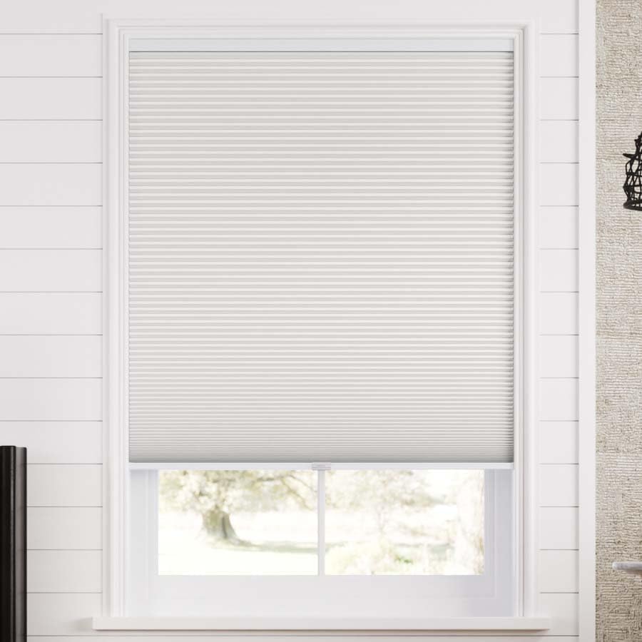 SelectBlinds Casual Cordless Honeycomb Blackout Cellular Shades – Complete Darkness & Energy Efficency, Iconic White, Inside Mount (36" W x 66" H) 36"W x 66"H