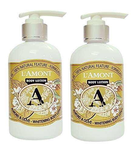 L'AMONT EN PROVENCE, Almond & Olive Body Lotion 250ml, Twin pack