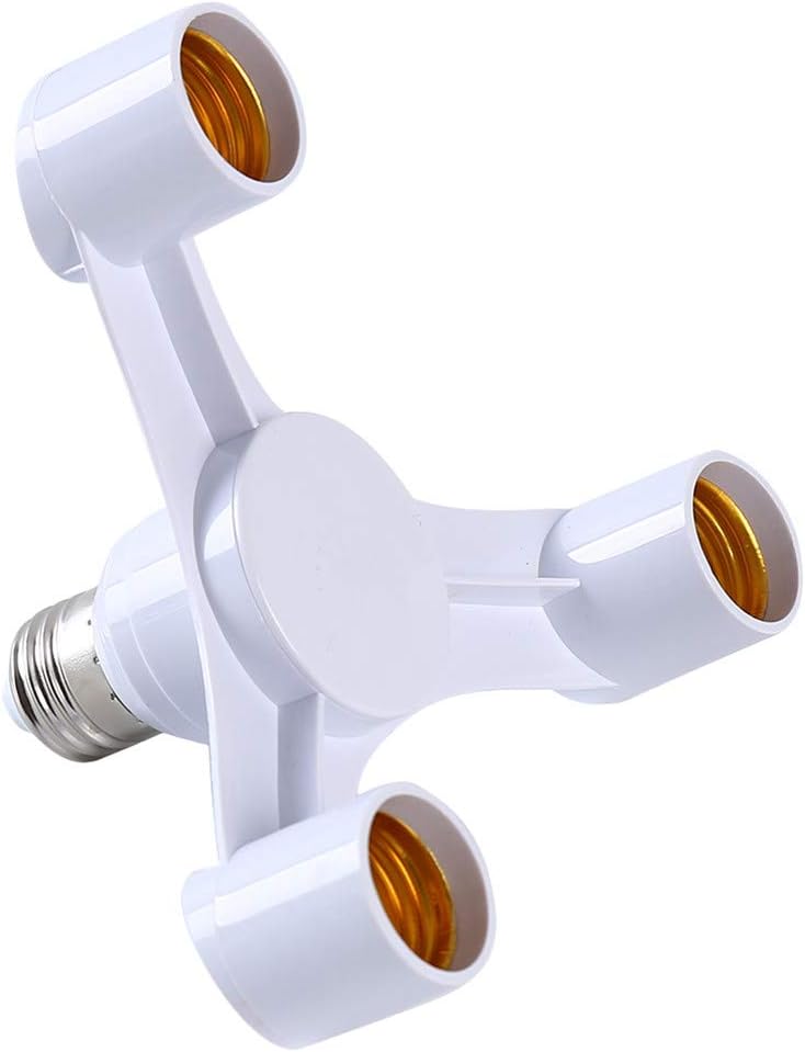Timesuper 3 in 1 LED Light Bulbs Socket Adapter Splitter