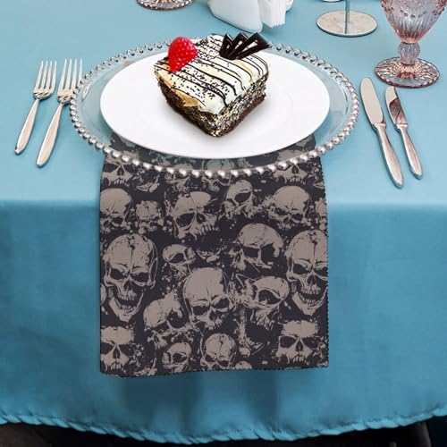 Servilletas de tela cuadradas Hallowmas set x6 19x19 in miniatura 4