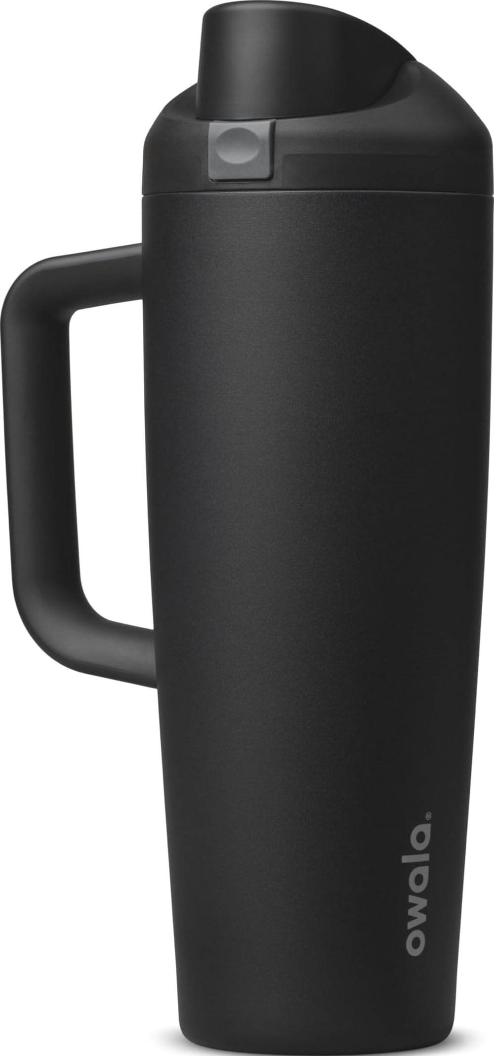 Owala FreeSip Tumbler Stainless Steel Water Bottle 30 oz Very, Very Dark