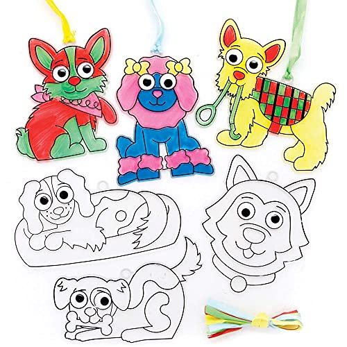 Baker Ross Cat Suncatcher Craft - Pack Of 8, Stained Glass Effect For