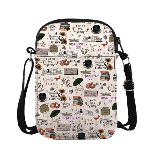 Stars Themed Inspired Crossbody Bag Holiday Season Lukes Diner Gift Dragonfly Inn Gift