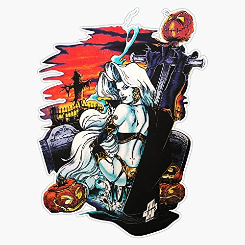 Lady Death Halloween Bumper Sticker Window Vinyl Decal 5