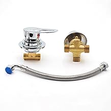2/3/4/5 outlet diverter two pieces shower room mixer tap ceramic faucet valve cartridge cold hot water mixer chrome plated brass faucet