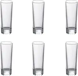 Haüskraft Kit 6 Copos Shot Vidro Dose 65ml Cachaça Tequila Vodka, CPDS-012