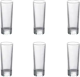 Haüskraft Kit 6 Copos Shot Vidro Dose 65ml Cachaça Tequila Vodka, CPDS-012