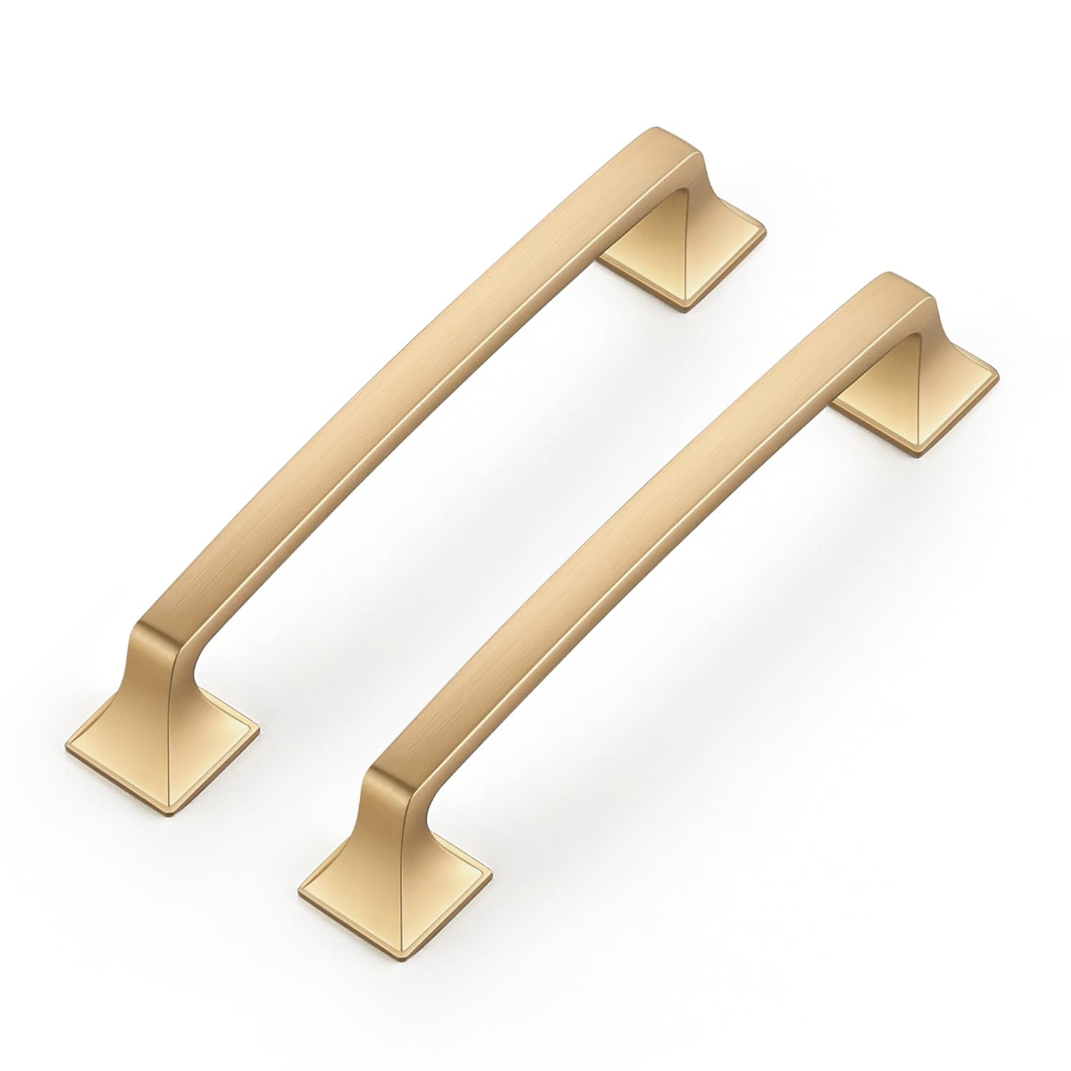 Ravinte Champagne Bronze Square Foot Arch Cabinet Pulls 5 Inch 1 Pack
