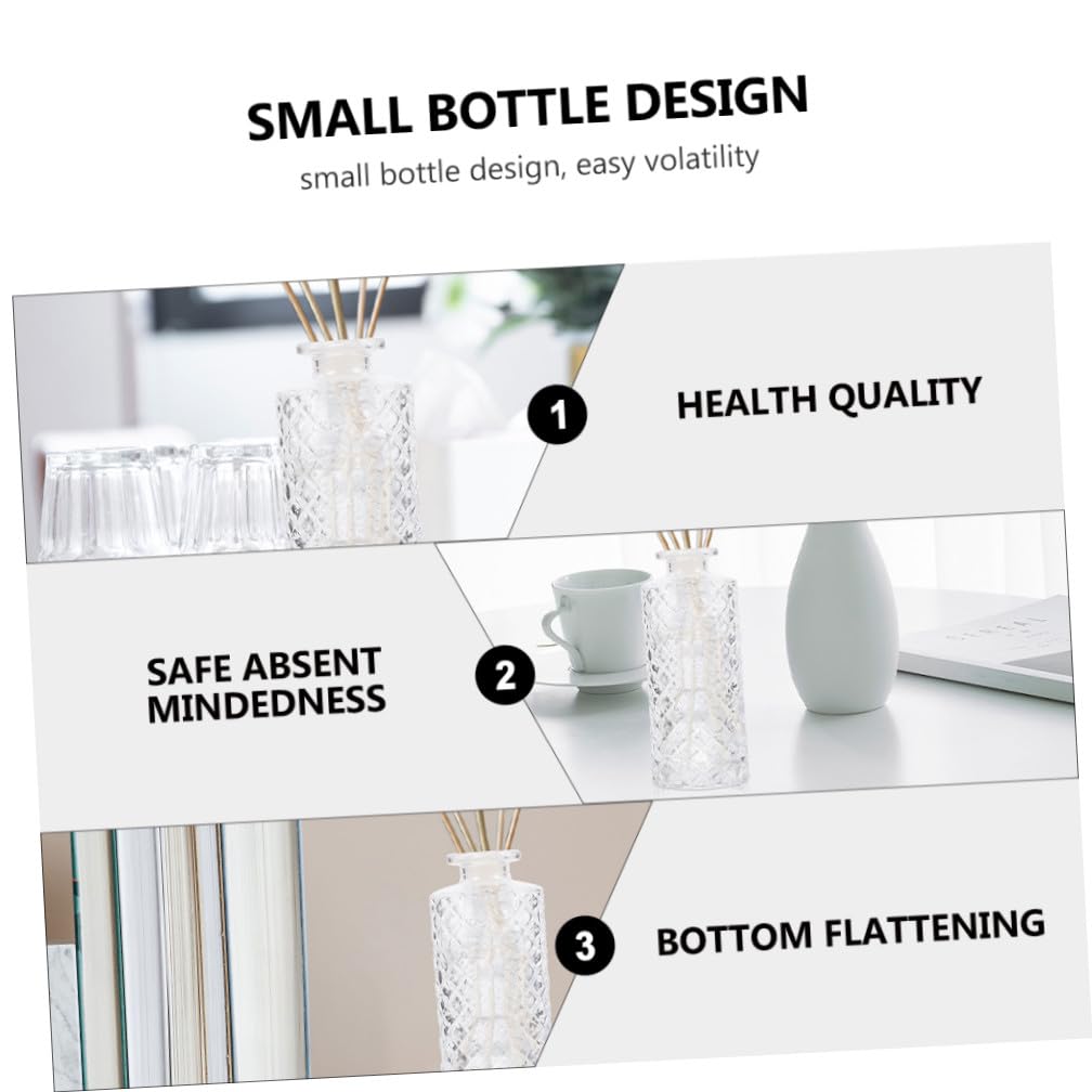 Bottiglia Profumo Ambiente Vuota 150ml in Vetro, 4 Pezzi | Capacità 150ml, Confezione da 4, Stile Moderno, per Bagno e Decorazione Domestica