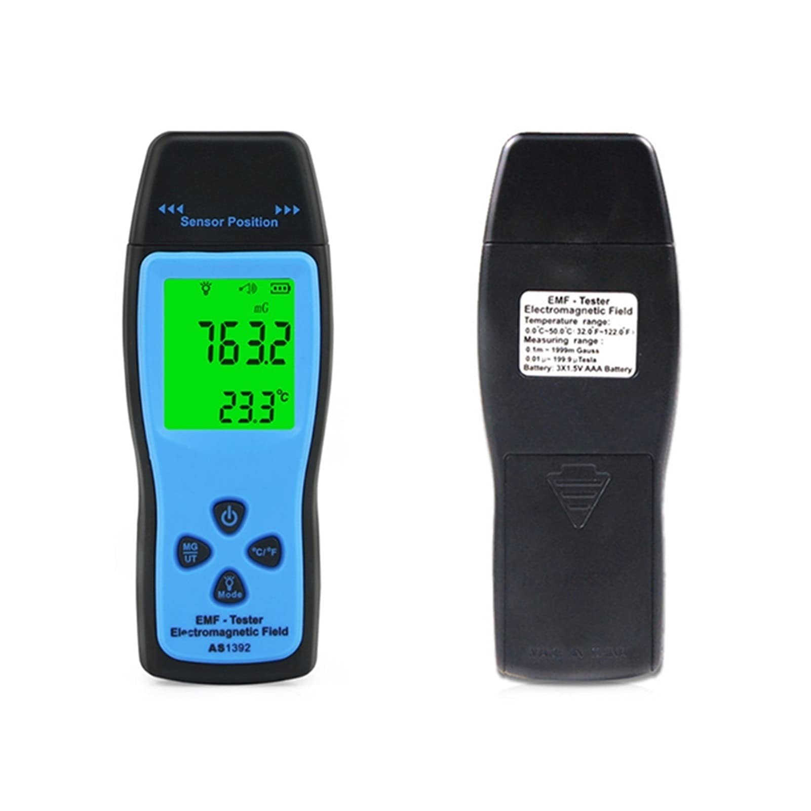 Licznik Geigera, AS1392 EMF. Metr LCD Promieniowanie Dosymetr Mini. EMF. Tester detektor promieniowania elektromagnetycznego Dozimeter Tester