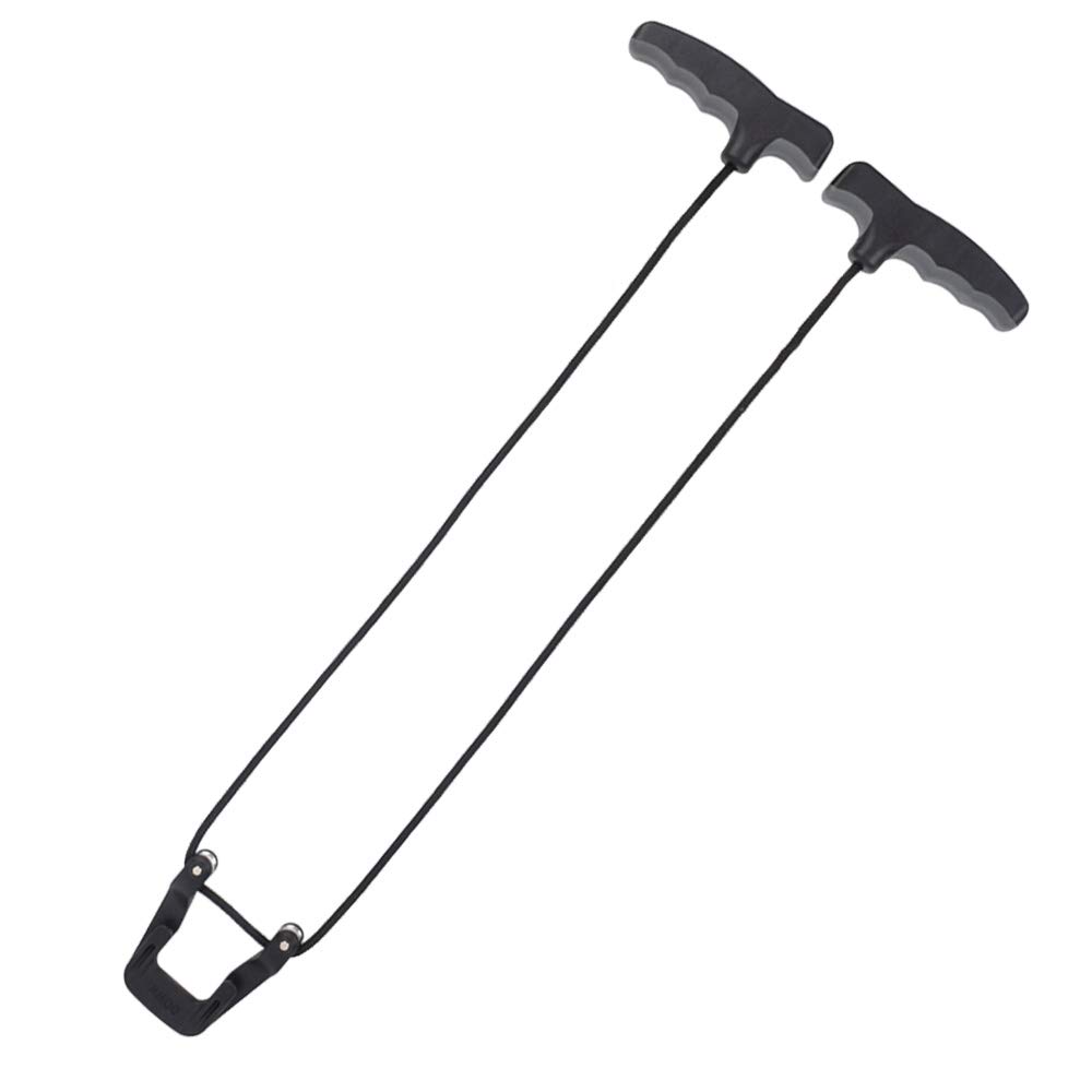 Compound Bow Crossbow Rope Cocking Device Pull Aid 4-Finger Silicone Wrapped Handle Green/Grey