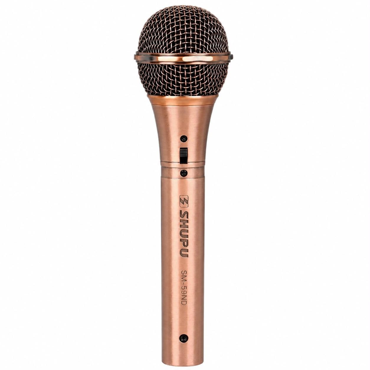 Professional Wired Dynamic SM-59ND Golden Michrophone with XLR Cable | Cardioid Dynamic Vocal Mic for Singing, Stage Performance, Studio Recording & Public Speaking | Metal Body, Rose Gold-image-10